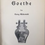 Buchtitel "Goethe" von Georg Witkowski