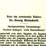 Antrittsrede zum Rektoratswechsel 1923 | UAL Biblio 1407