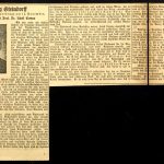 Zeitungsartikel zum 70. Geburtstag Georg Steindorffs 1931 | UAL PA 0978